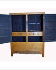 Antique Chinese Lacquered Cabinet with Doors, Drawers and Brass Hardware-5. Asian & Chinese Furniture, Art, Antiques, Vintage Home Décor for sale at FEA Home