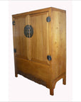 Antique Chinese Lacquered Cabinet with Doors, Drawers and Brass Hardware-6. Asian & Chinese Furniture, Art, Antiques, Vintage Home Décor for sale at FEA Home