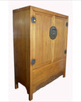 Antique Chinese Lacquered Cabinet with Doors, Drawers and Brass Hardware-7. Asian & Chinese Furniture, Art, Antiques, Vintage Home Décor for sale at FEA Home