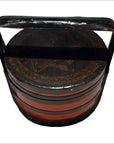 Antique Chinese Lacquered Food Basket-6. Asian & Chinese Furniture, Art, Antiques, Vintage Home Décor for sale at FEA Home