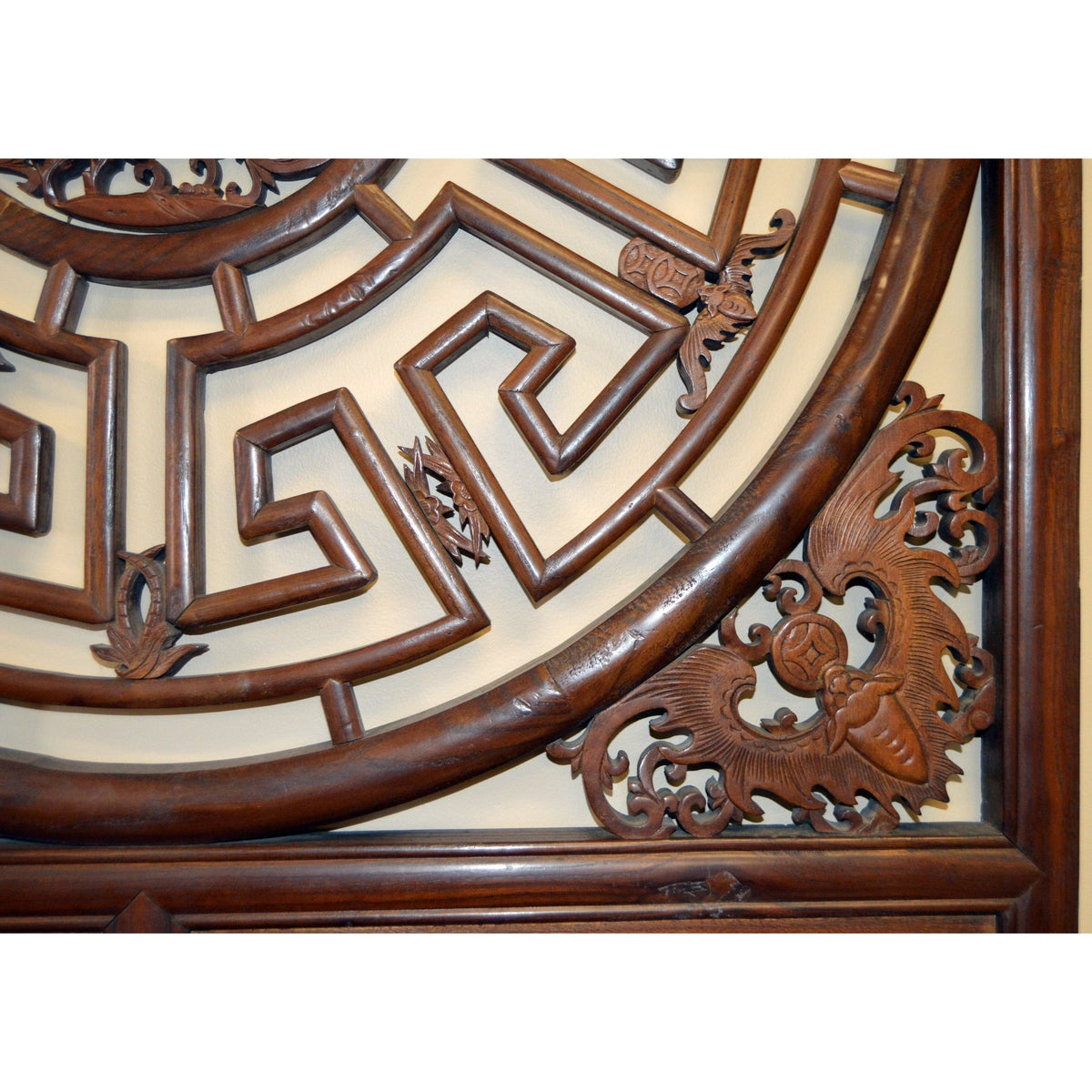 Antique Chinese Lacquered Fretwork Panel-6. Asian & Chinese Furniture, Art, Antiques, Vintage Home Décor for sale at FEA Home