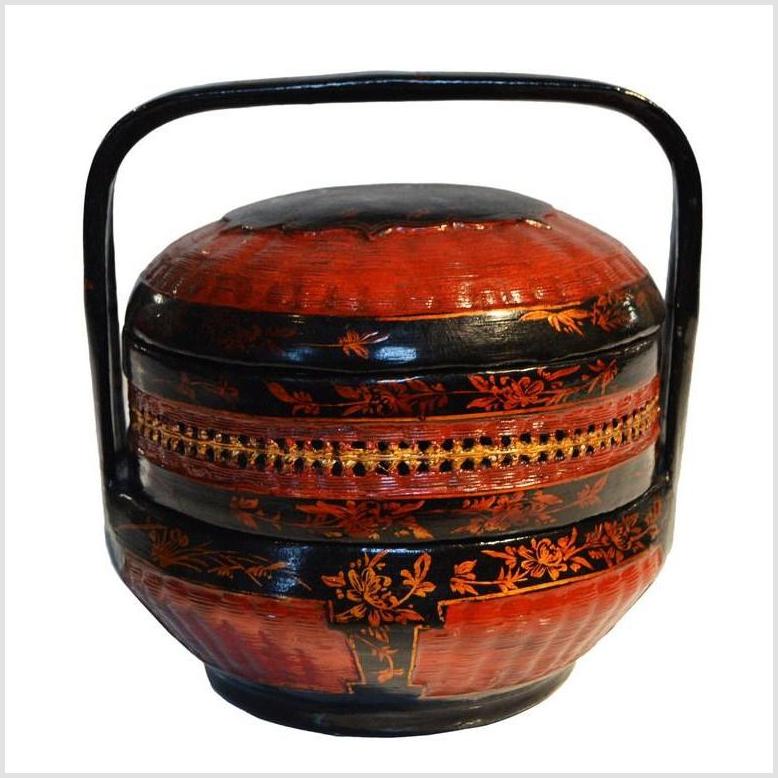 Antique Chinese Lacquered Lunch Box-4. Asian & Chinese Furniture, Art, Antiques, Vintage Home Décor for sale at FEA Home