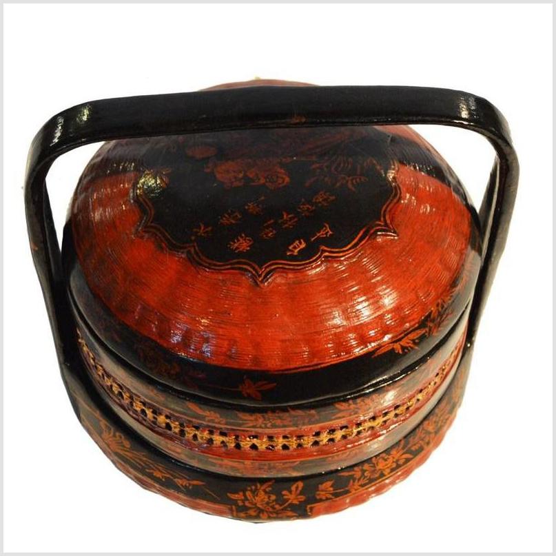 Antique Chinese Lacquered Lunch Box-5. Asian & Chinese Furniture, Art, Antiques, Vintage Home Décor for sale at FEA Home