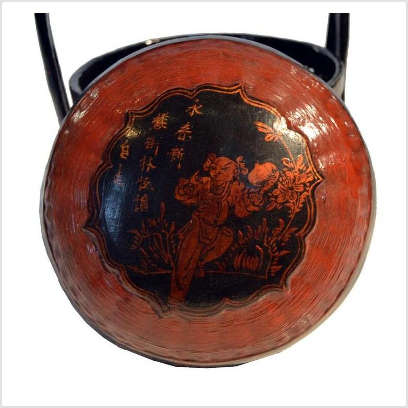 Antique Chinese Lacquered Lunch Box-8. Asian & Chinese Furniture, Art, Antiques, Vintage Home Décor for sale at FEA Home
