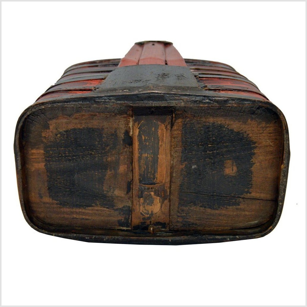 Antique Chinese Lacquered Tiered Food Basket-10. Asian & Chinese Furniture, Art, Antiques, Vintage Home Décor for sale at FEA Home