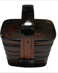 Antique Chinese Lacquered Tiered Food Basket-3. Asian & Chinese Furniture, Art, Antiques, Vintage Home Décor for sale at FEA Home