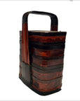 Antique Chinese Lacquered Tiered Food Basket-1. Asian & Chinese Furniture, Art, Antiques, Vintage Home Décor for sale at FEA Home