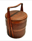 Antique Chinese Handwoven Rattan Basket-1. Asian & Chinese Furniture, Art, Antiques, Vintage Home Décor for sale at FEA Home