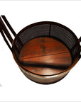 Antique Chinese Handwoven Rattan Basket-8. Asian & Chinese Furniture, Art, Antiques, Vintage Home Décor for sale at FEA Home