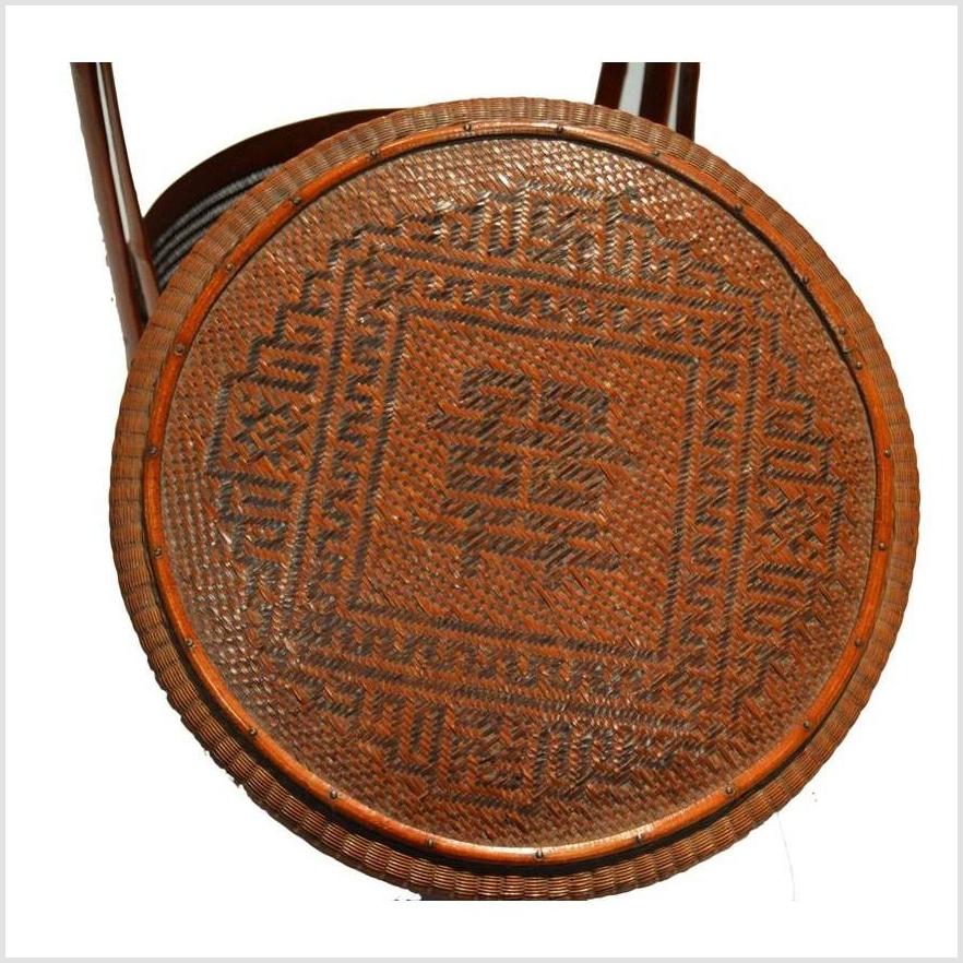 Antique Chinese Handwoven Rattan Basket-2. Asian & Chinese Furniture, Art, Antiques, Vintage Home Décor for sale at FEA Home