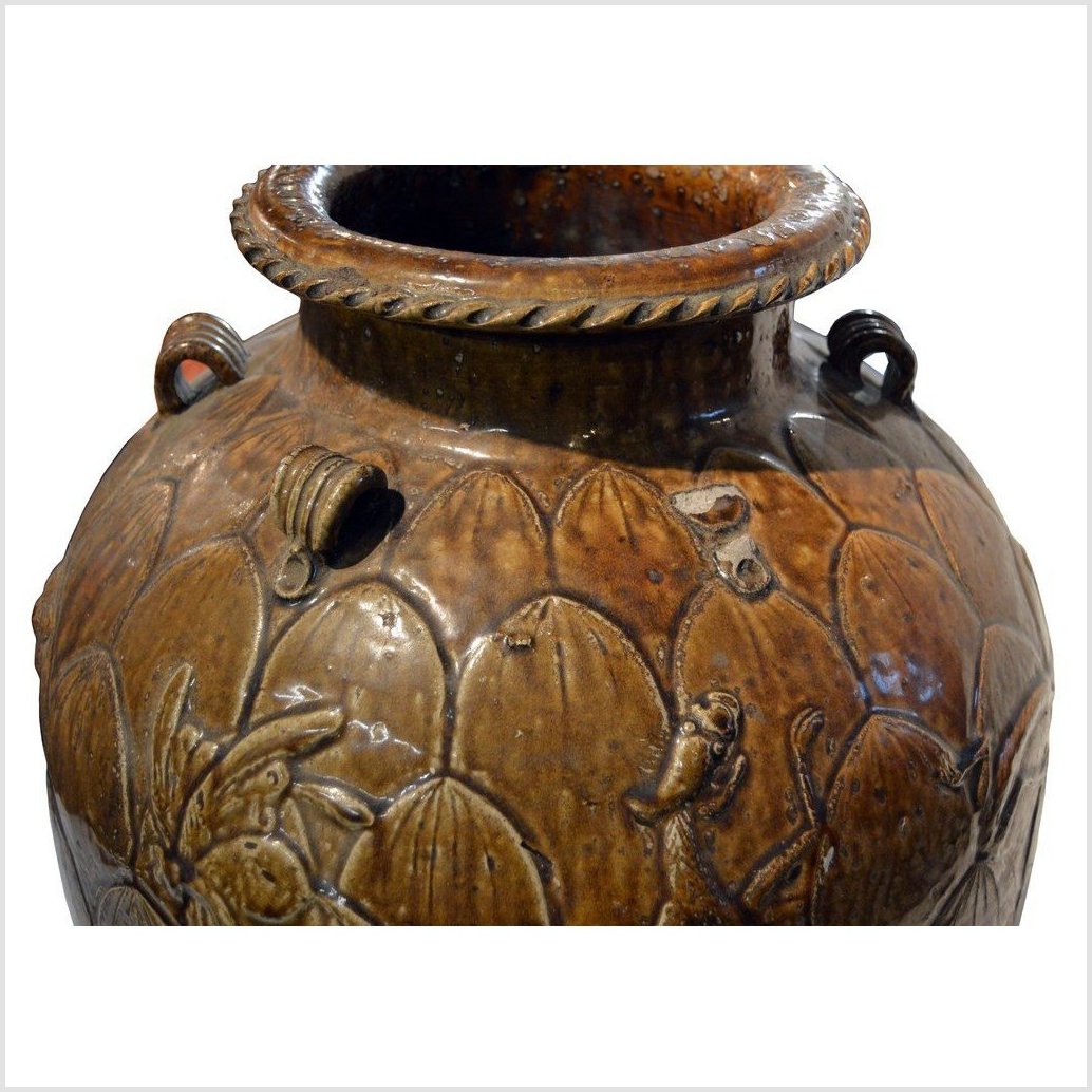 Antique Chinese Martaban Water Jar-3. Asian & Chinese Furniture, Art, Antiques, Vintage Home Décor for sale at FEA Home