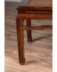 Antique Chinese Ming Dynasty Style Waisted Side Table with Woven Rattan Top-13. Asian & Chinese Furniture, Art, Antiques, Vintage Home Décor for sale at FEA Home