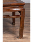 Antique Chinese Ming Dynasty Style Waisted Side Table with Woven Rattan Top-14. Asian & Chinese Furniture, Art, Antiques, Vintage Home Décor for sale at FEA Home