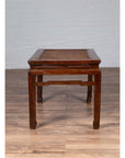 Antique Chinese Ming Dynasty Style Waisted Side Table with Woven Rattan Top-15. Asian & Chinese Furniture, Art, Antiques, Vintage Home Décor for sale at FEA Home