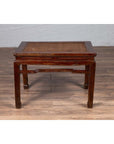 Antique Chinese Ming Dynasty Style Waisted Side Table with Woven Rattan Top-16. Asian & Chinese Furniture, Art, Antiques, Vintage Home Décor for sale at FEA Home