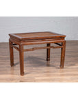 Antique Chinese Ming Dynasty Style Waisted Side Table with Woven Rattan Top-8. Asian & Chinese Furniture, Art, Antiques, Vintage Home Décor for sale at FEA Home