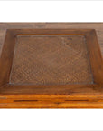 Antique Chinese Ming Style Elmwood Waisted Side Table with Horsehoof Legs-6. Asian & Chinese Furniture, Art, Antiques, Vintage Home Décor for sale at FEA Home