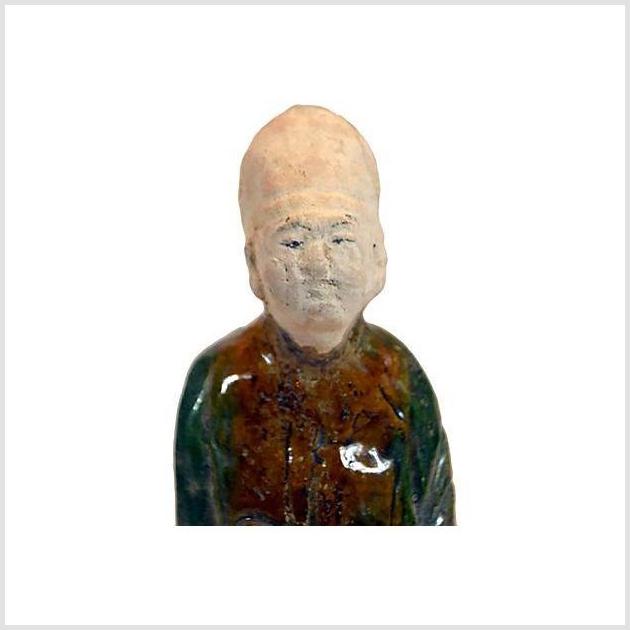 Antique Terracotta Court Figure Statue-5. Asian & Chinese Furniture, Art, Antiques, Vintage Home Décor for sale at FEA Home