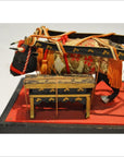 Antique Chinese Miniature Ceremonial Oxen Cart – Twin Oxen, Gold Floral Cartwork-10. Asian & Chinese Furniture, Art, Antiques, Vintage Home Décor for sale at FEA Home