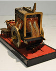 Antique Chinese Miniature Ceremonial Oxen Cart – Twin Oxen, Gold Floral Cartwork-11. Asian & Chinese Furniture, Art, Antiques, Vintage Home Décor for sale at FEA Home