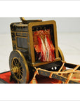 Antique Chinese Miniature Ceremonial Oxen Cart – Twin Oxen, Gold Floral Cartwork-4. Asian & Chinese Furniture, Art, Antiques, Vintage Home Décor for sale at FEA Home