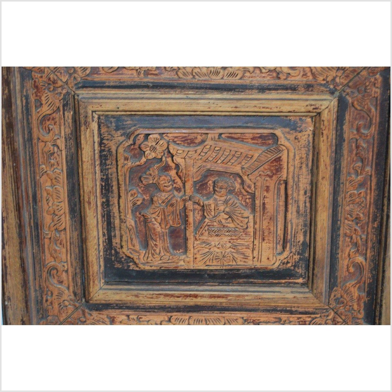 Chinese Wood Panels with Openwork Design – Figural Carvings, Matched Pair-13. Asian & Chinese Furniture, Art, Antiques, Vintage Home Décor for sale at FEA Home