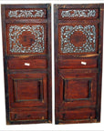 Chinese Wood Panels with Openwork Design – Figural Carvings, Matched Pair-15. Asian & Chinese Furniture, Art, Antiques, Vintage Home Décor for sale at FEA Home