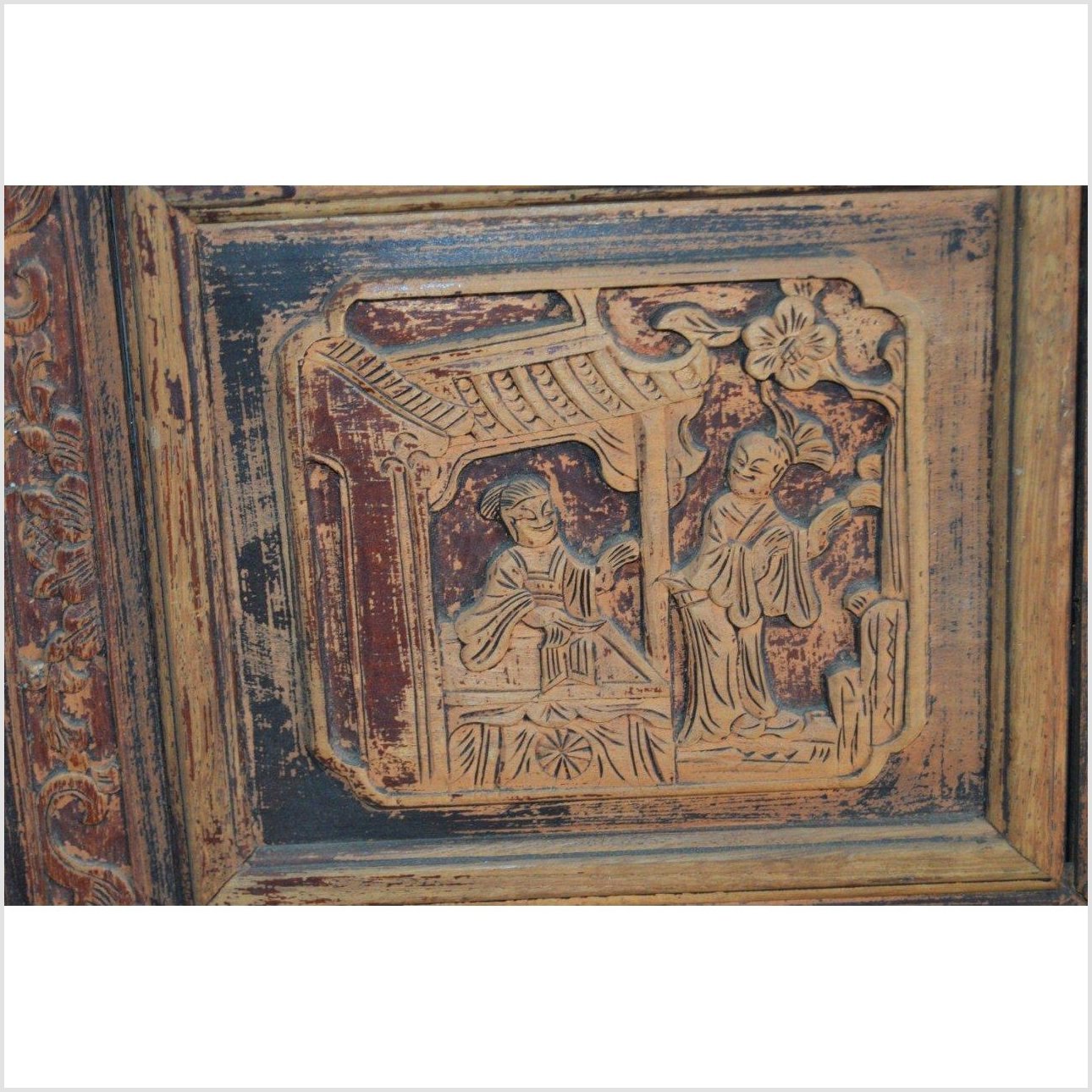 Chinese Wood Panels with Openwork Design – Figural Carvings, Matched Pair-8. Asian & Chinese Furniture, Art, Antiques, Vintage Home Décor for sale at FEA Home