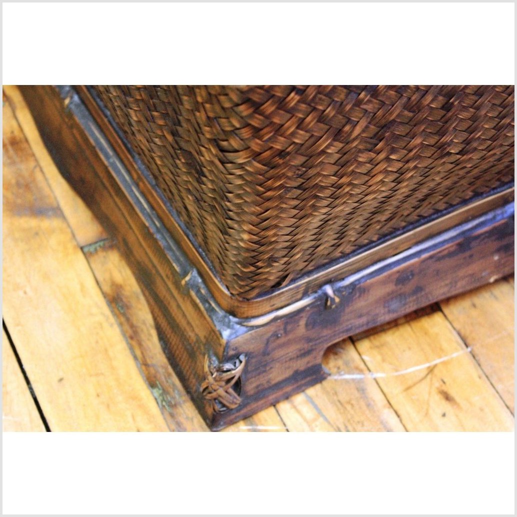 Antique Chinese Rattan Covered Chest-3. Asian & Chinese Furniture, Art, Antiques, Vintage Home Décor for sale at FEA Home