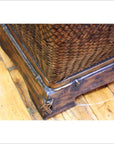 Antique Chinese Rattan Covered Chest-3. Asian & Chinese Furniture, Art, Antiques, Vintage Home Décor for sale at FEA Home