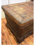 Antique Chinese Rattan Covered Chest-4. Asian & Chinese Furniture, Art, Antiques, Vintage Home Décor for sale at FEA Home