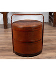 Antique Chinese Rattan Nested Lunch Basket with Carved Handle and Calligraphy-12. Asian & Chinese Furniture, Art, Antiques, Vintage Home Décor for sale at FEA Home