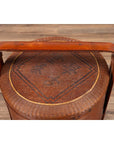 Antique Chinese Rattan Nested Lunch Basket with Carved Handle and Calligraphy-6. Asian & Chinese Furniture, Art, Antiques, Vintage Home Décor for sale at FEA Home