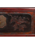 Antique Chinese Red and Black Lacquered Three-Section Chest with Carved Figures-11. Asian & Chinese Furniture, Art, Antiques, Vintage Home Décor for sale at FEA Home