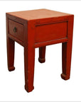 Antique Chinese Red Lacquer Side Table-3. Asian & Chinese Furniture, Art, Antiques, Vintage Home Décor for sale at FEA Home