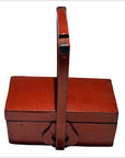 Antique Chinese Red Lacquer Wood Box-6. Asian & Chinese Furniture, Art, Antiques, Vintage Home Décor for sale at FEA Home