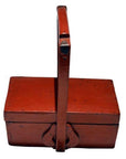 Antique Chinese Red Lacquer Wood Box-6. Asian & Chinese Furniture, Art, Antiques, Vintage Home Décor for sale at FEA Home
