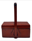Antique Chinese Red Lacquer Wood Box-7. Asian & Chinese Furniture, Art, Antiques, Vintage Home Décor for sale at FEA Home