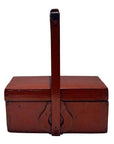 Antique Chinese Red Lacquer Wood Box-7. Asian & Chinese Furniture, Art, Antiques, Vintage Home Décor for sale at FEA Home