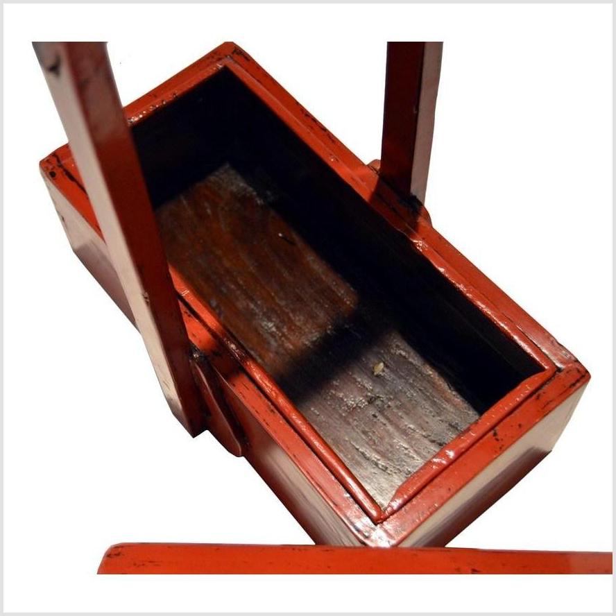 Antique Chinese Red Lacquer Wood Box-9. Asian & Chinese Furniture, Art, Antiques, Vintage Home Décor for sale at FEA Home