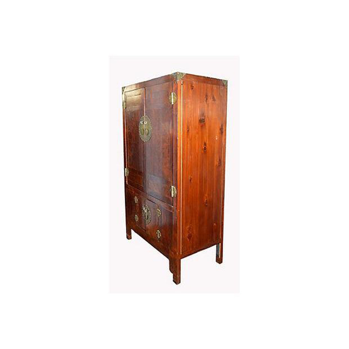 Antique Chinese Red Lacquered Armoire-2. Asian & Chinese Furniture, Art, Antiques, Vintage Home Décor for sale at FEA Home