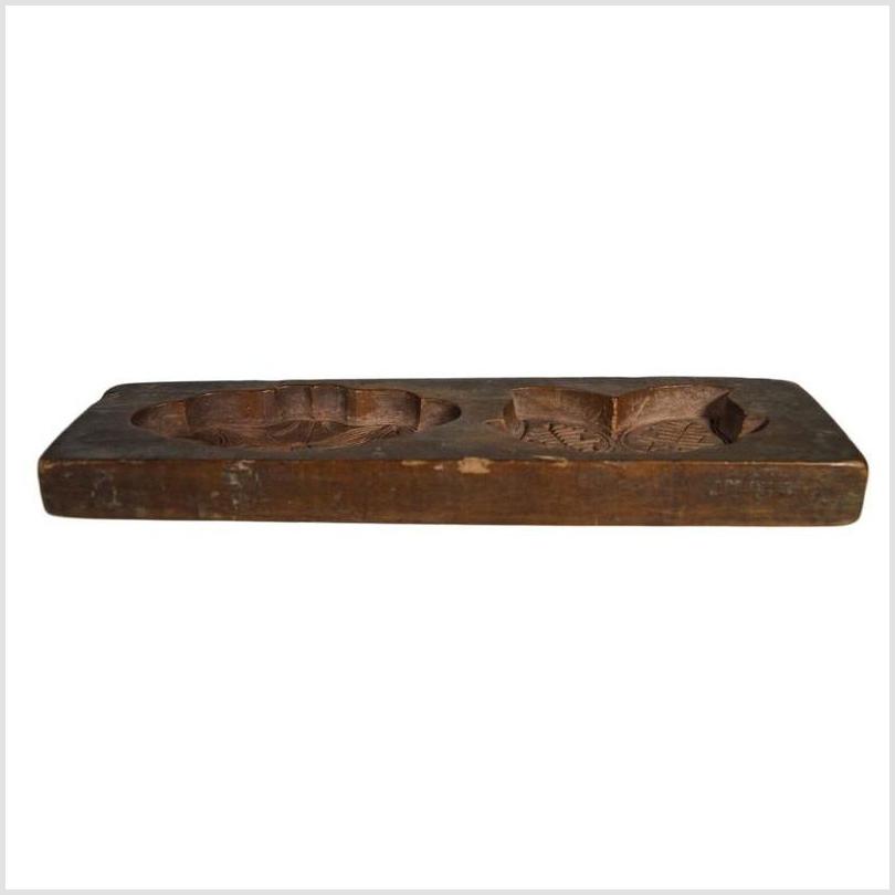 Antique Chinese Rice Mold – Lotus Symbol & Fu Bat Motif with Blessing Characters-5. Asian & Chinese Furniture, Art, Antiques, Vintage Home Décor for sale at FEA Home