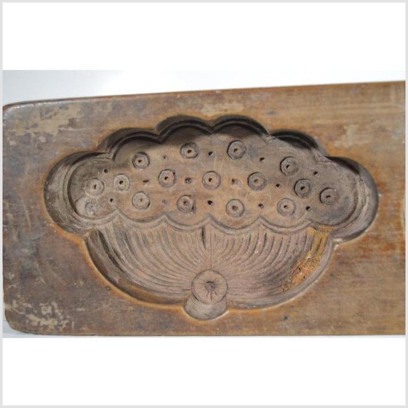 Antique Chinese Rice Mold – Grape Cluster & Floral Basket Motifs-3. Asian & Chinese Furniture, Art, Antiques, Vintage Home Décor for sale at FEA Home