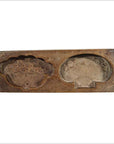 Antique Chinese Rice Mold – Grape Cluster & Floral Basket Motifs-1. Asian & Chinese Furniture, Art, Antiques, Vintage Home Décor for sale at FEA Home