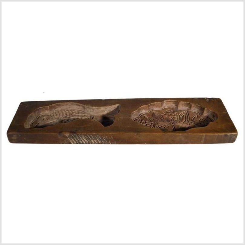 Antique Chinese Rice Mold – Fish & Floral Medallion Motifs-4. Asian & Chinese Furniture, Art, Antiques, Vintage Home Décor for sale at FEA Home