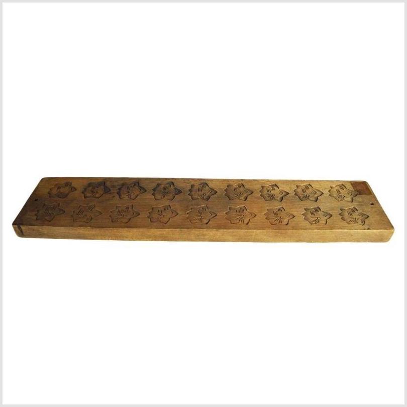 Antique Chinese Rice Mold – Eighteen Plum Blossom Cavities, Long Format-6. Asian & Chinese Furniture, Art, Antiques, Vintage Home Décor for sale at FEA Home