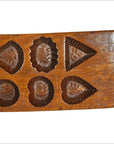 Antique Chinese Rice Mold – Mixed Floral & Geometric Cavities, Eight-Pattern Block-2. Asian & Chinese Furniture, Art, Antiques, Vintage Home Décor for sale at FEA Home