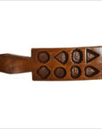 Antique Chinese Rice Mold – Mixed Floral & Geometric Cavities, Eight-Pattern Block-1. Asian & Chinese Furniture, Art, Antiques, Vintage Home Décor for sale at FEA Home