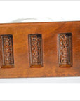 Antique Chinese Rice Mold – Five Rectangular Character Cavities-2. Asian & Chinese Furniture, Art, Antiques, Vintage Home Décor for sale at FEA Home