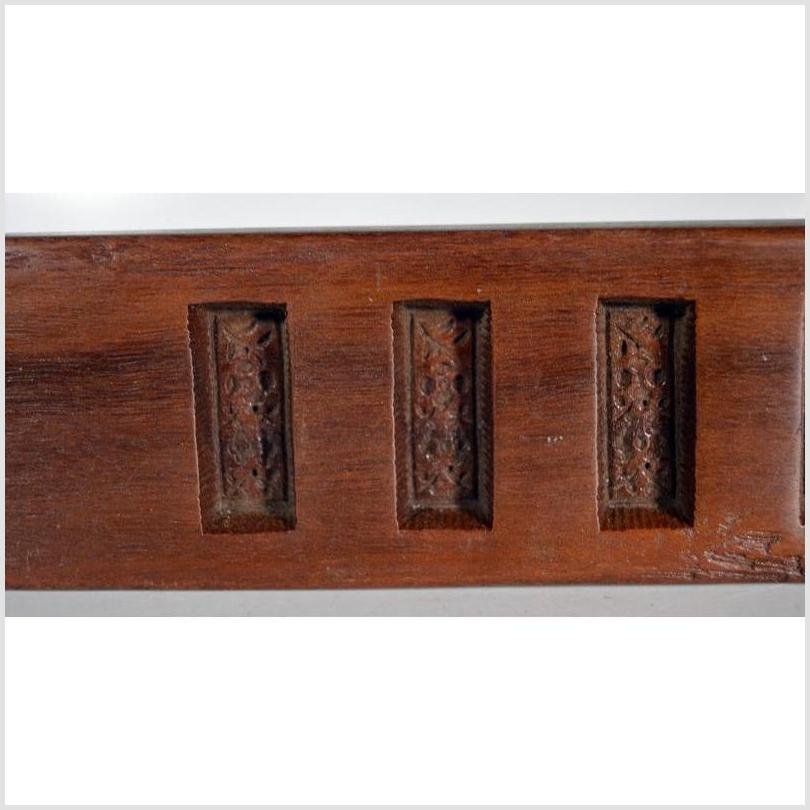 Antique Chinese Rice Mold – Six Character Cavities, Curved Paddle Form-3. Asian & Chinese Furniture, Art, Antiques, Vintage Home Décor for sale at FEA Home